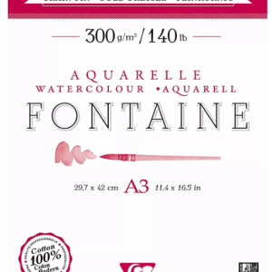בלוק לצבעי מים Fontain כבישה קרה Clairefontaine
